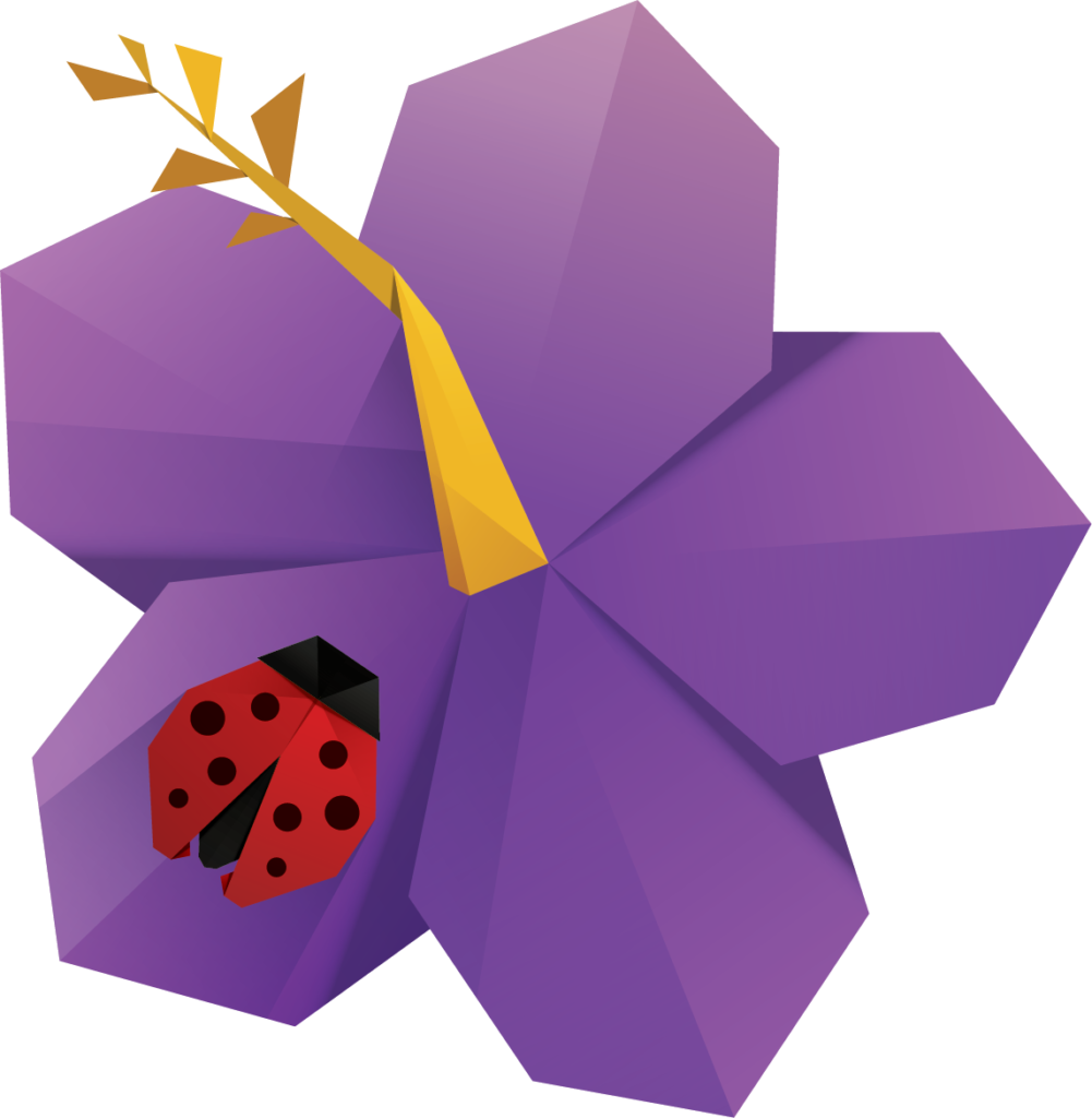 Ladybug Brands Flower Logo